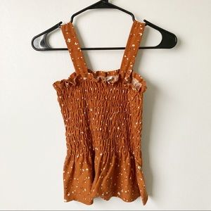 Terracotta Smocked Tank Top